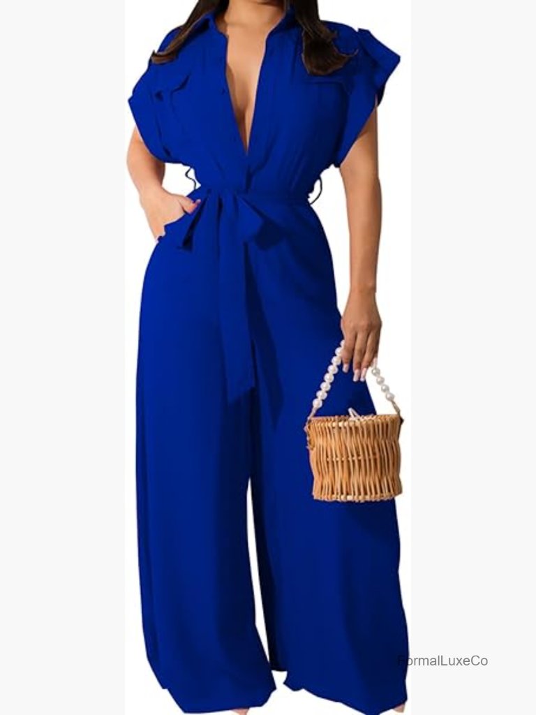 Elegant Off Shoulder Wide Leg Jumpsuit Sexy Formal Party Romper